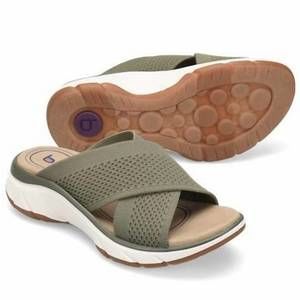 NEW BIONICA avary slide sandal in olive